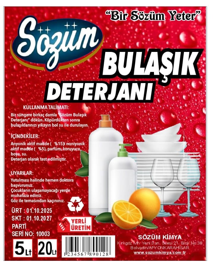 Bulaşık Deterjanı