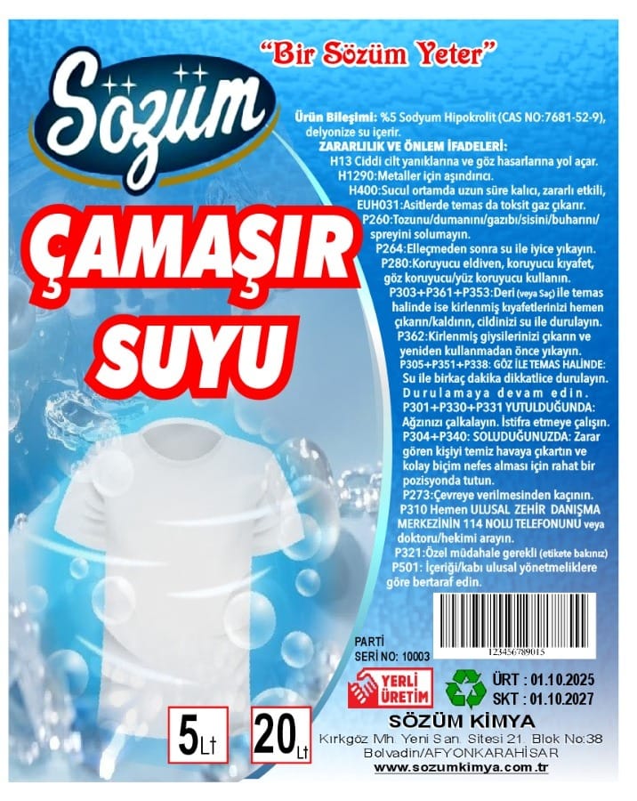 Çamaşır Suyu